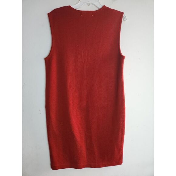 Outlander Women Red Sleeveless A-Line Shift Wool Blend Knit Dress size Medium - Picture 7 of 8